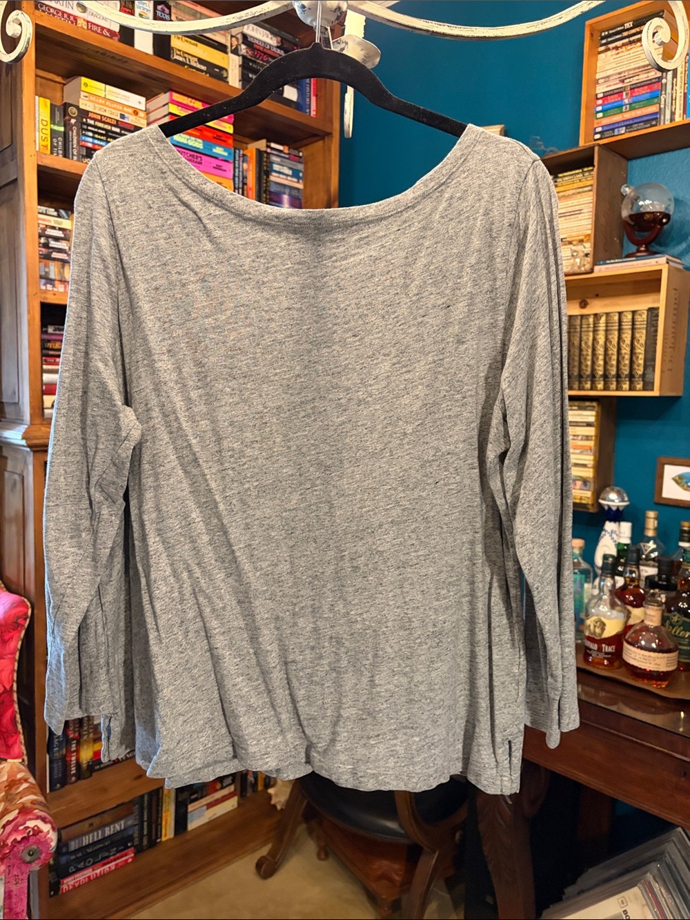 J. Crew Slub Tee Gray Long-Sleeve Tee